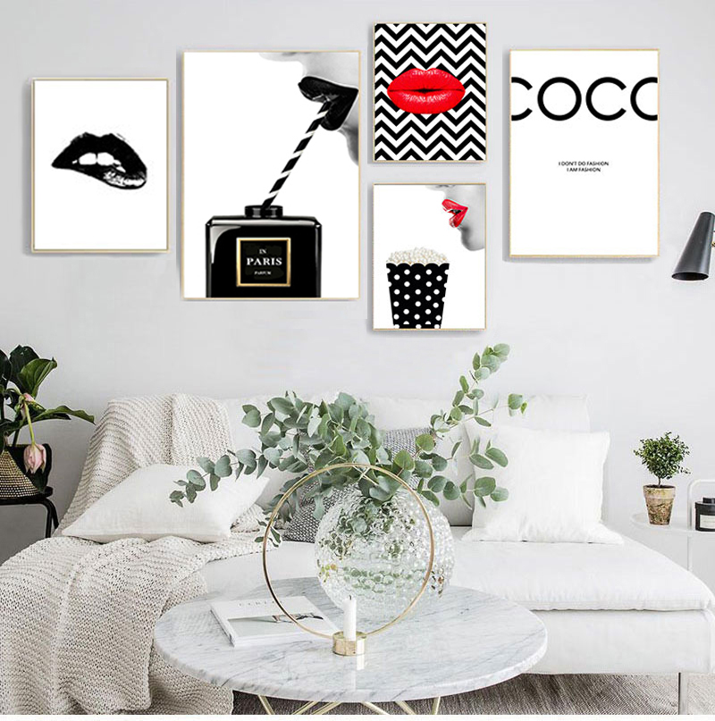 Vintage Fashion Prints For Wall - Плакаты с принтами, винтажная картина на