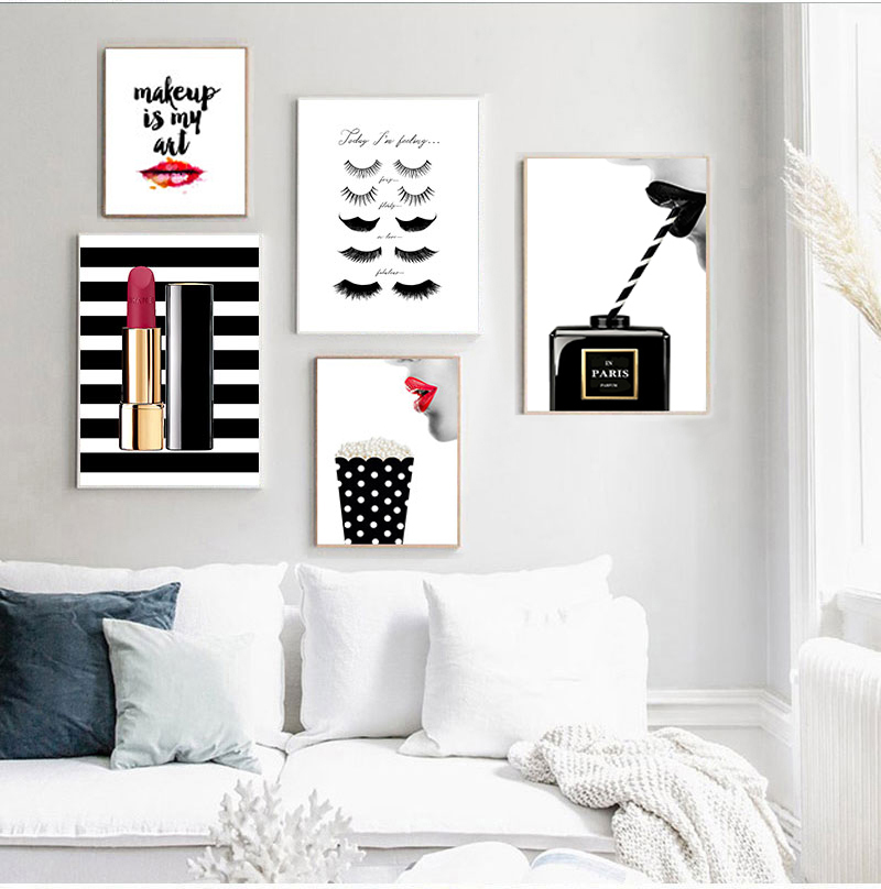 Плакаты с принтами, винтажная  – обзор и цена Vintage Fashion Prints For Wall