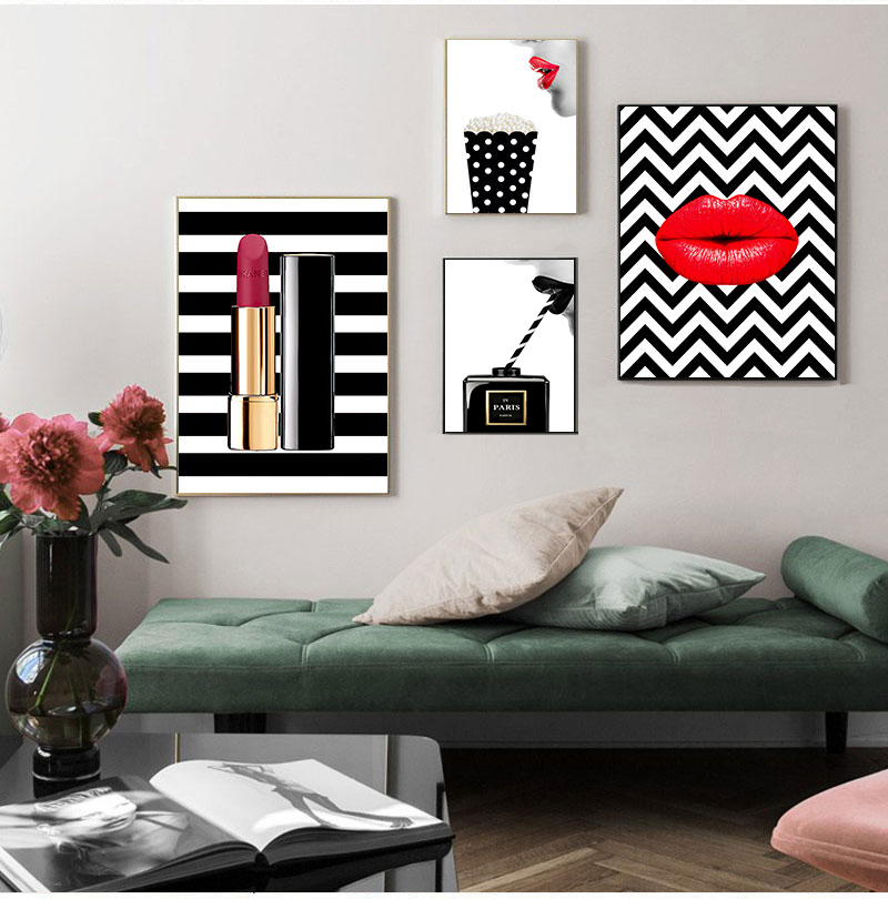 Плакаты с принтами, винтажная  – обзор и цена Vintage Fashion Prints For Wall