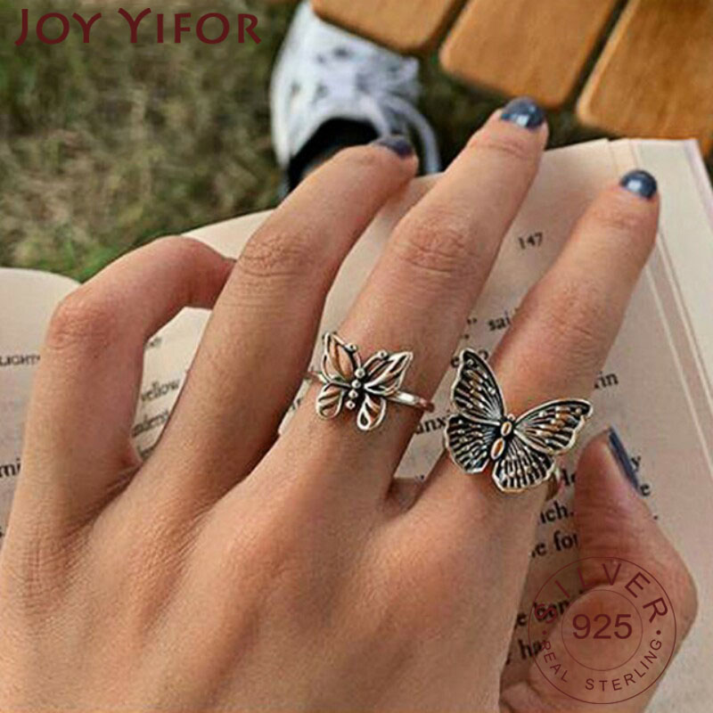 Кольца-бабочки из стерлинговог – обзор и цена Vintage Fashion Rings For Women