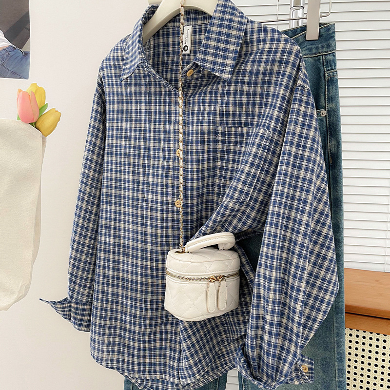 Винтажная рубашка в корейском  – обзор и цена Vintage Flannel Shirt