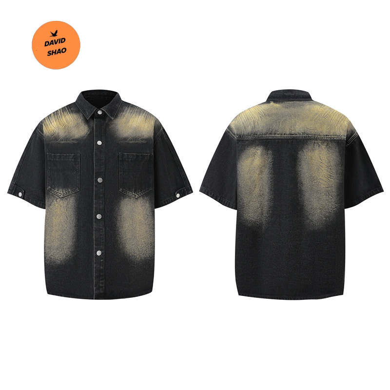 DAVIDSHAO Высококачественный м – обзор и цена Vintage Flannel Shirt